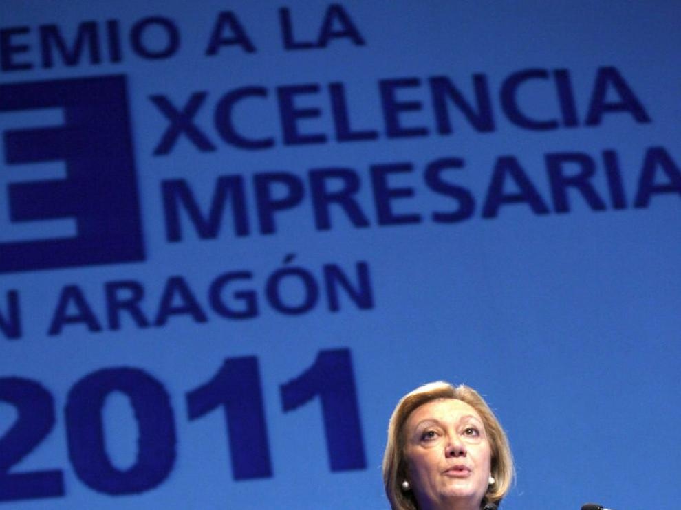 La presidenta aragonesa, Luisa Fernanda Rudi