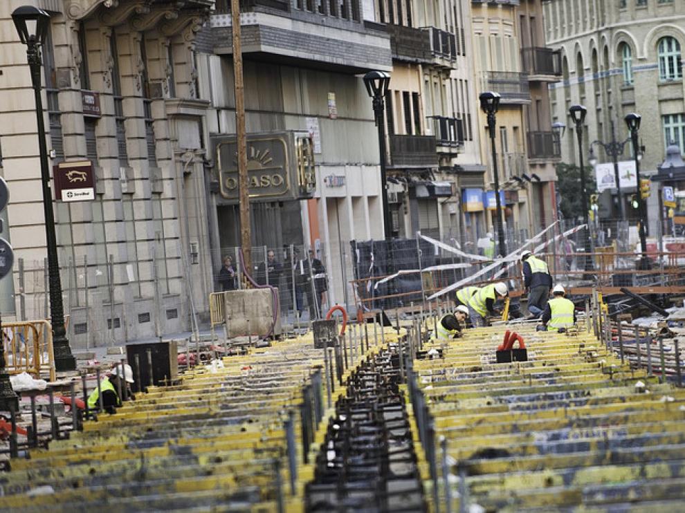 Estado de las obras del Tranvía a mediados de noviembre