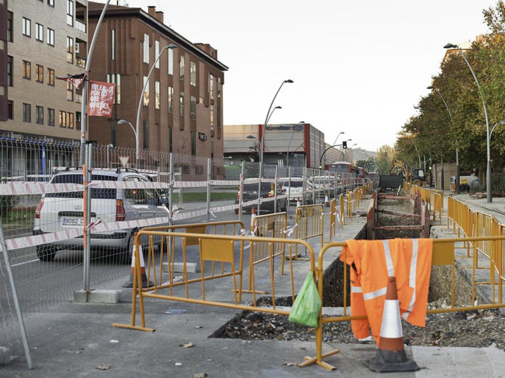 Obras del tranvía