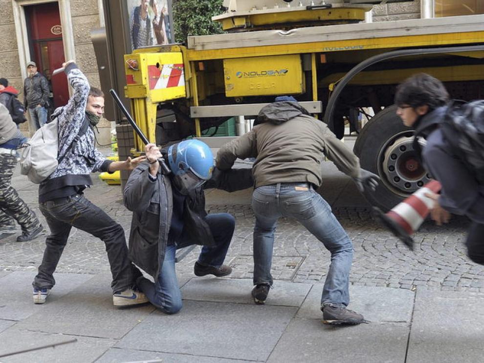 Protestas en Italia