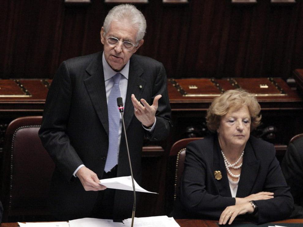 Mario Monti, en la Cámara de Diputados