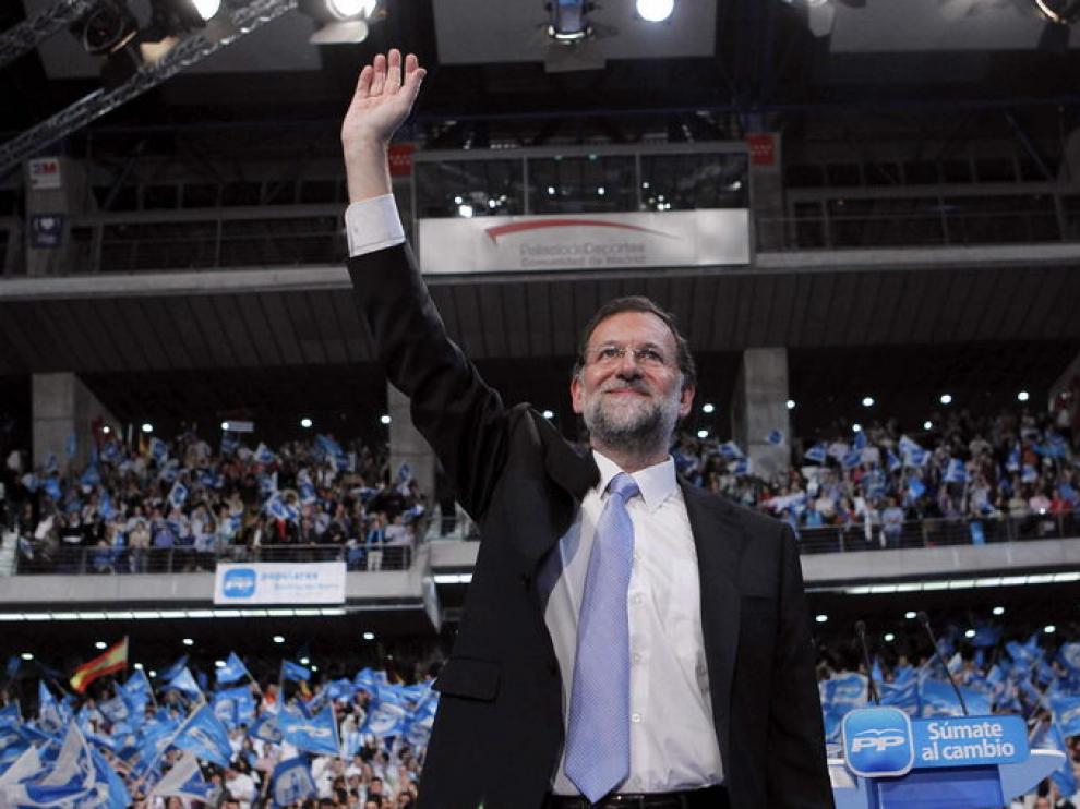 Mariano Rajoy, en el cierre de campaña.