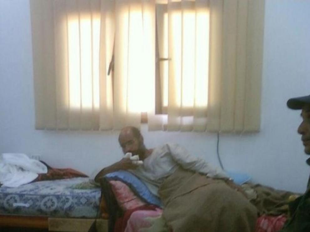 Imagen difundida por la televisión libia Ahrar
