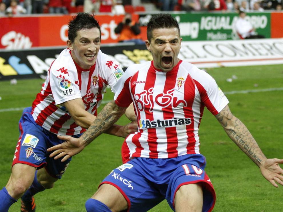 Novo celebra el gol de la victoria