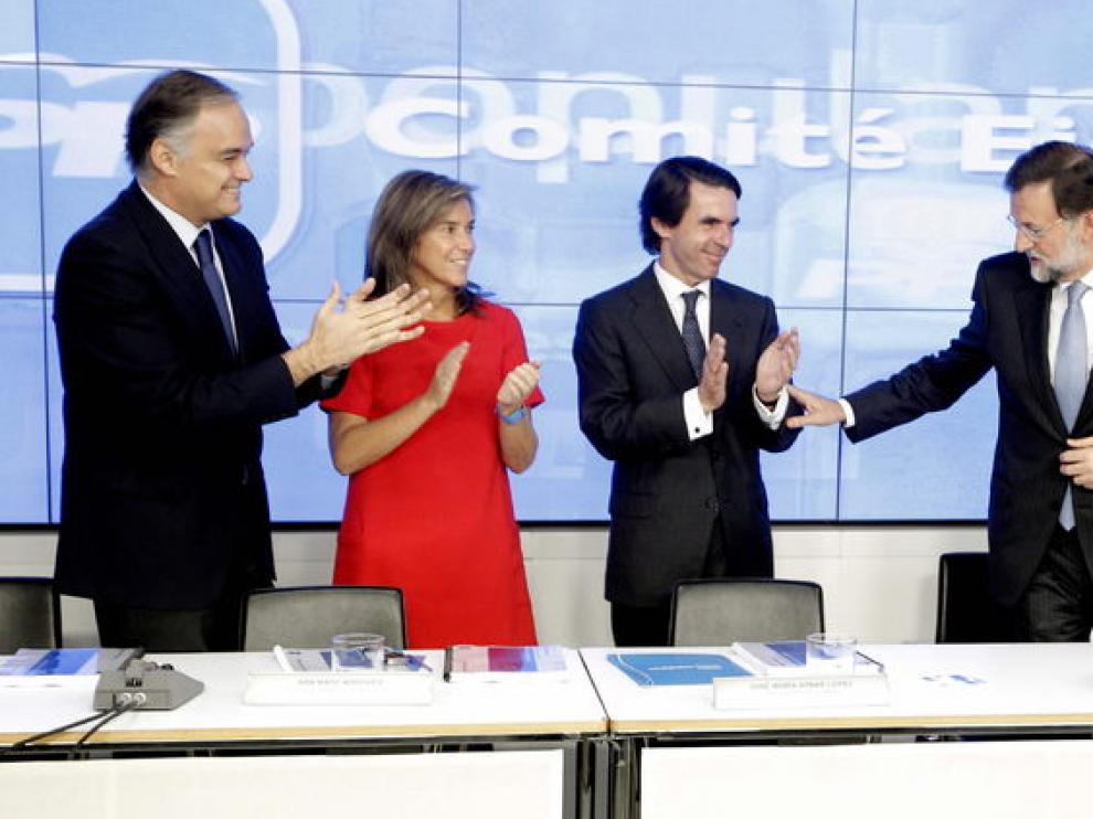 Aplausos para rajoy en el Comité Ejecutivo Nacional del PP