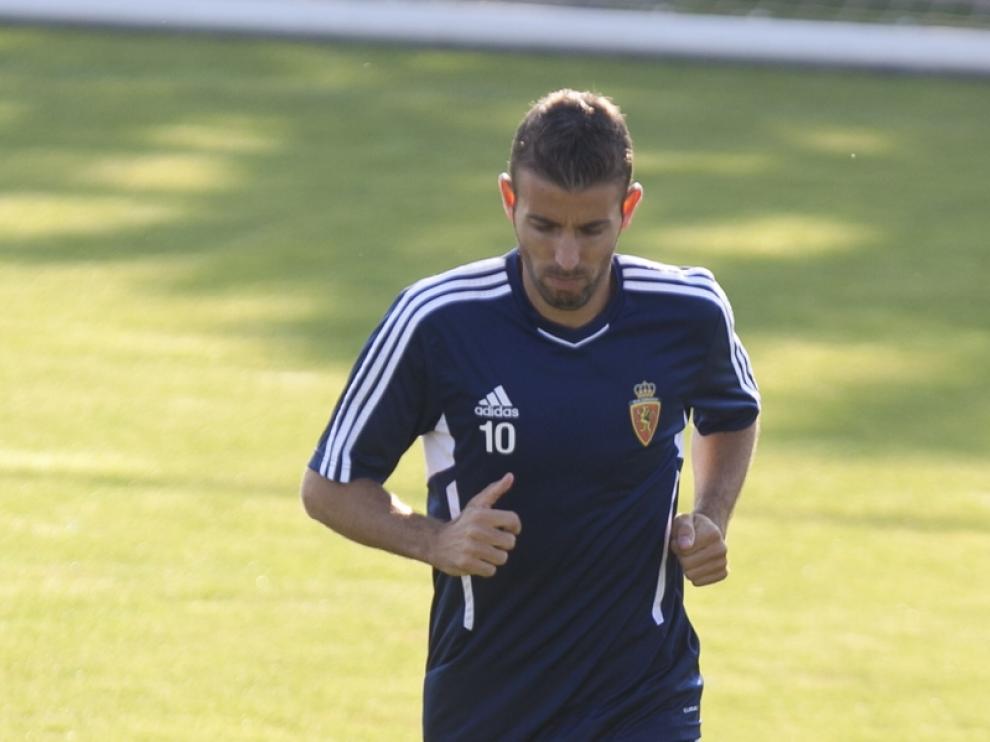 Luis García durante un entrenamiento