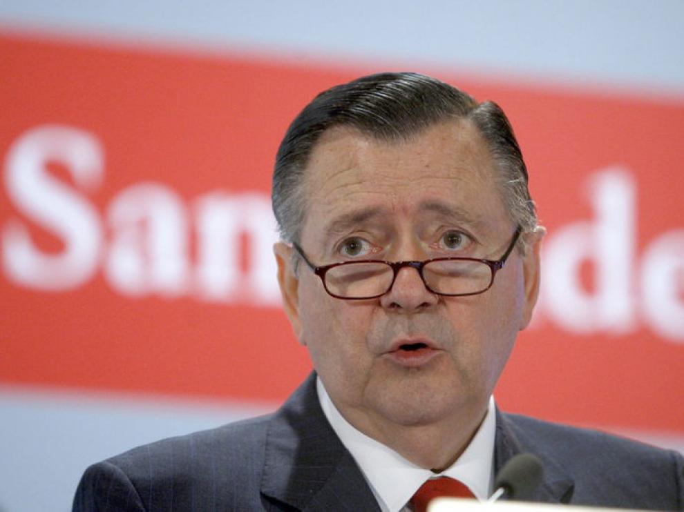 El consejero delegado del Banco Santander, Alfredo Sáenz