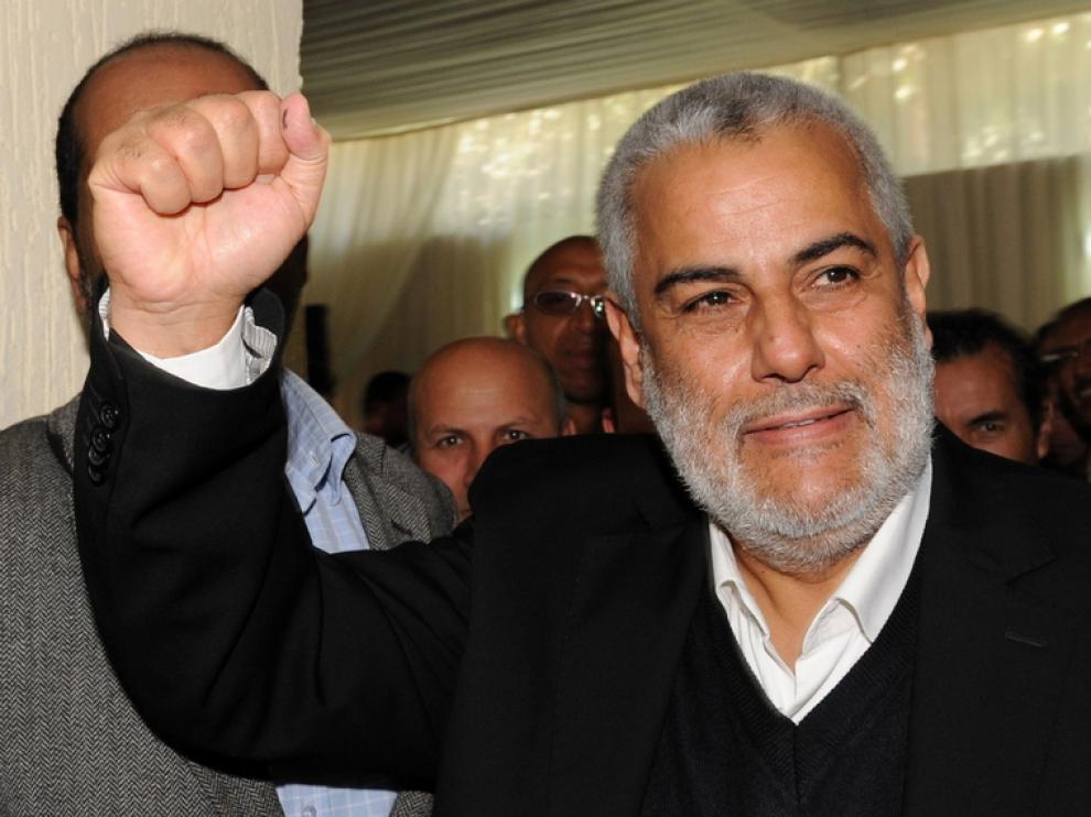 Benkirane, secretario general del PJD, partido ganador de las elecciones en Marruecos