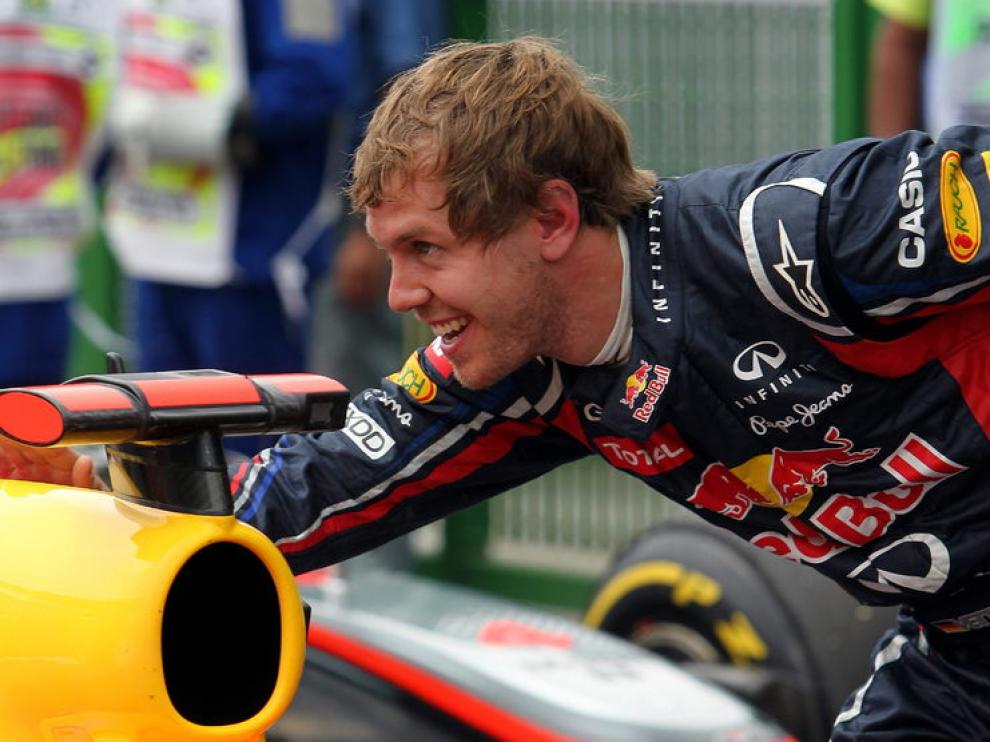 Vettel celebra su pole