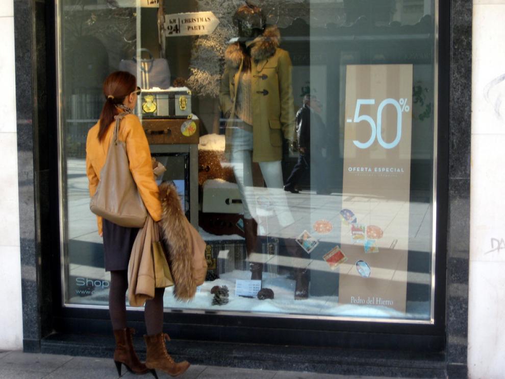 Las rebajas se han adelantado a noviembre en el centro de Zaragoza