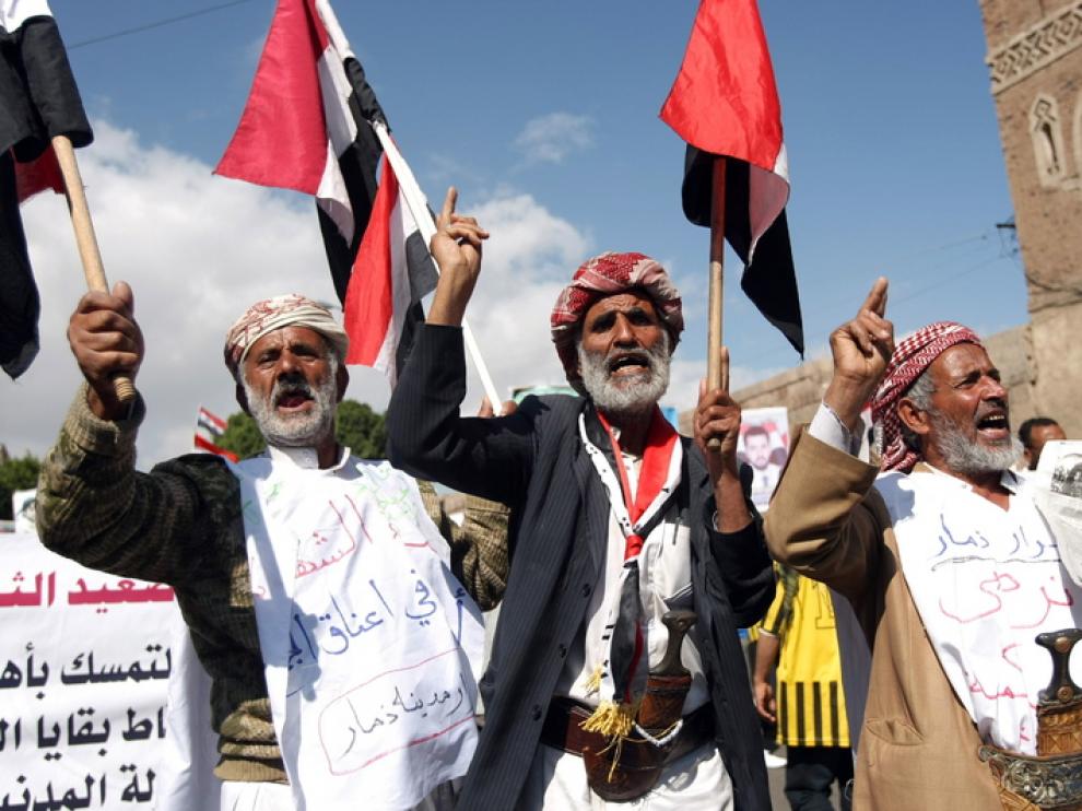 Protestas en Yemen contra el régimen de Saleh