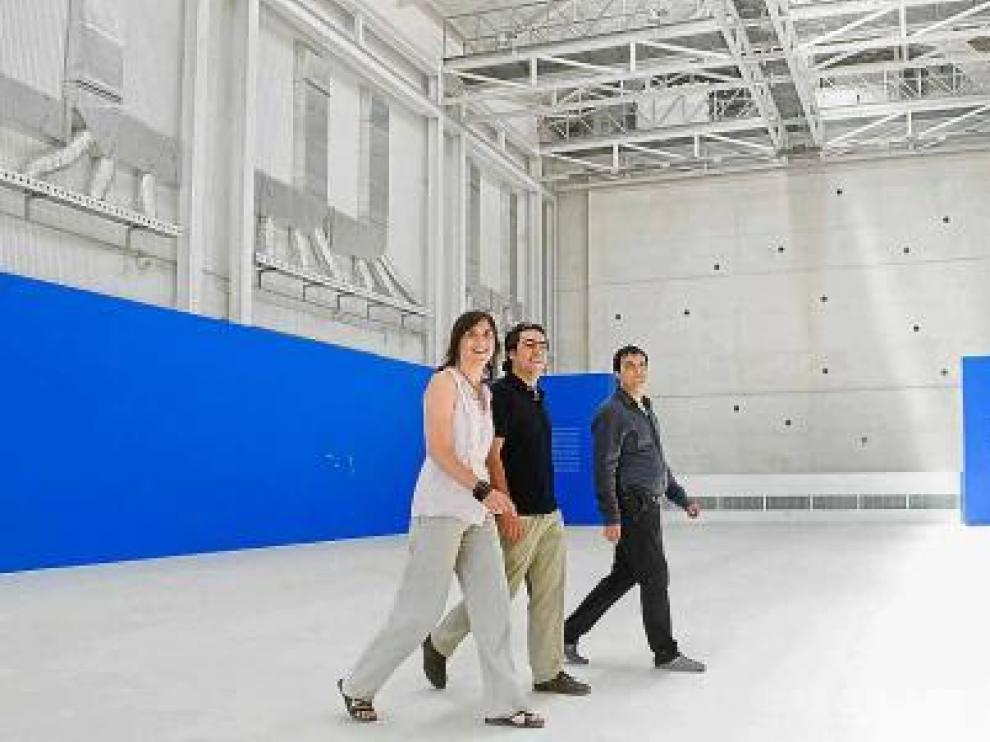 Interior de uno de los semilleros de empresas de Aragón
