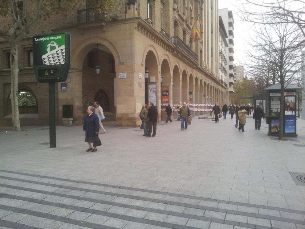Los termometros del centro marcabn 6 grados esta mañana