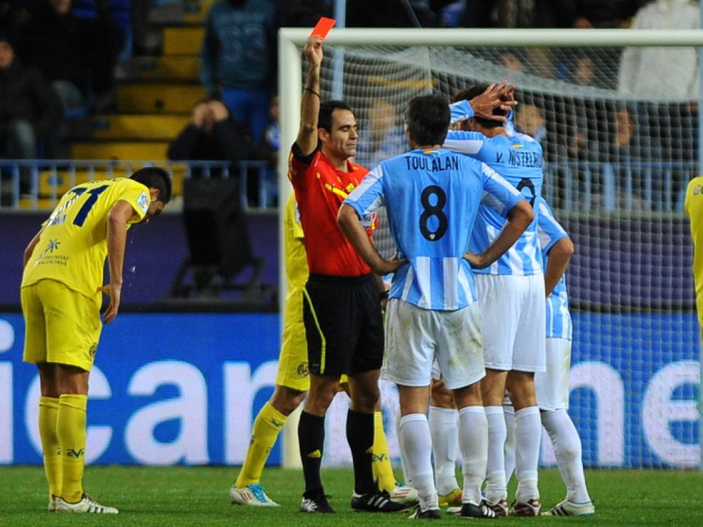 Jeremy Toulalan, expulsado en el encuentro ante el Villarreal