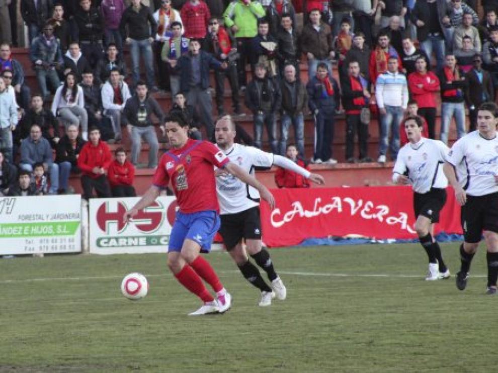Imagen del encuetro entre el Teruel y el Ontinyent