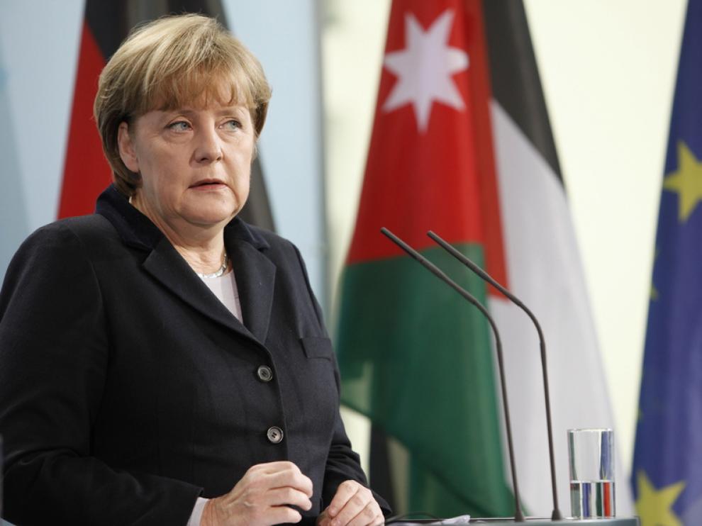 Angela Merkel en una aparición reciente