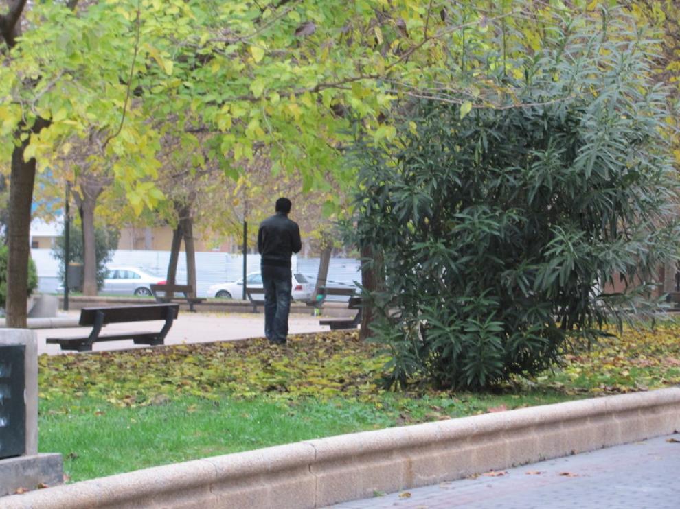 Hay días que cruzar la plaza Salamero es casi misión imposible
