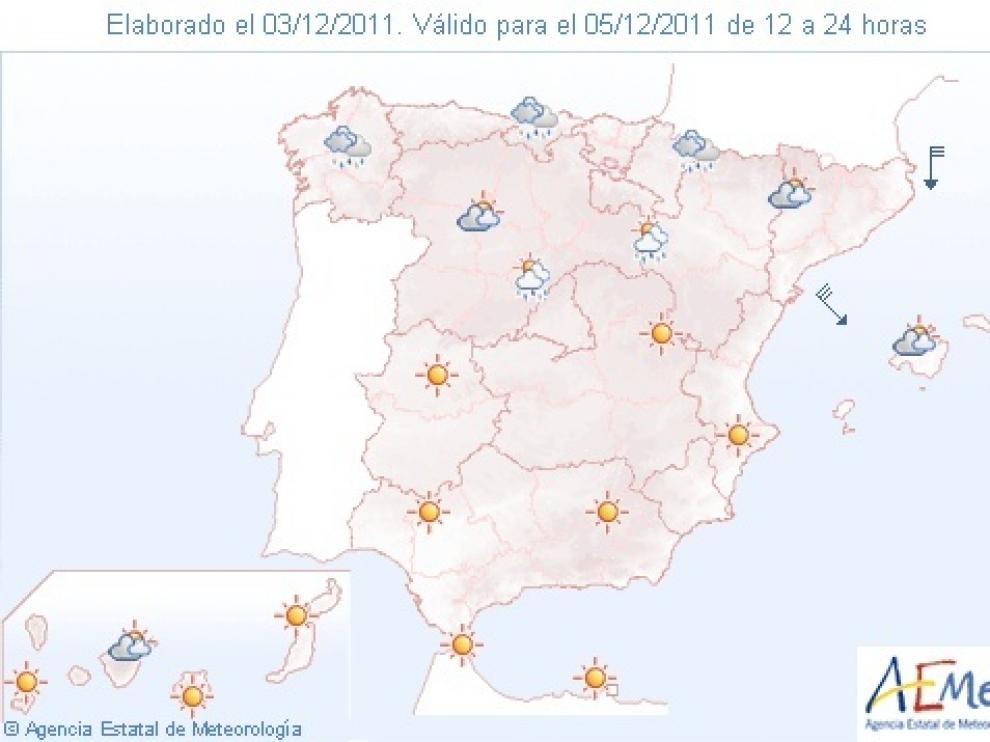 mapa de la AEMET