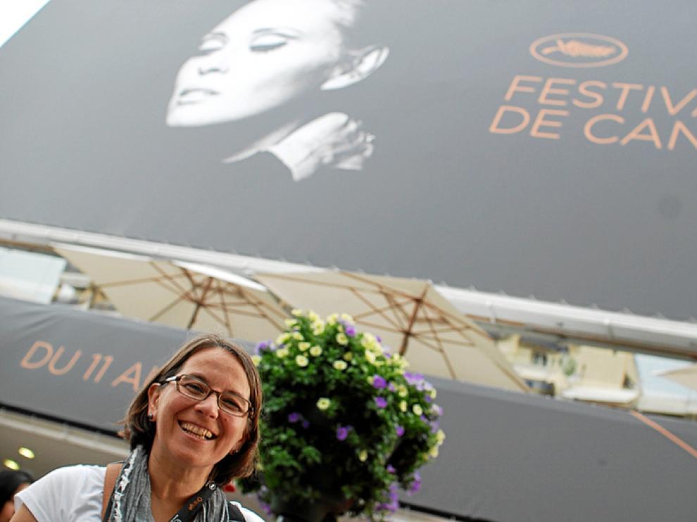 Marisa Samitier, en Cannes, donde presentó el corto 'Amores ciegos'