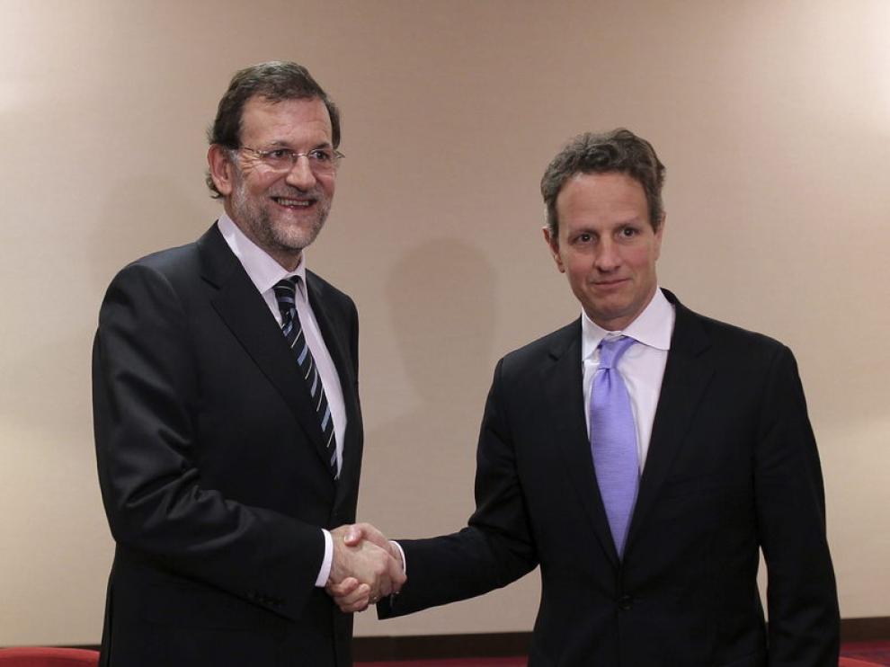 Encuentro entre Mariano Rajoy y Timothy Geithner