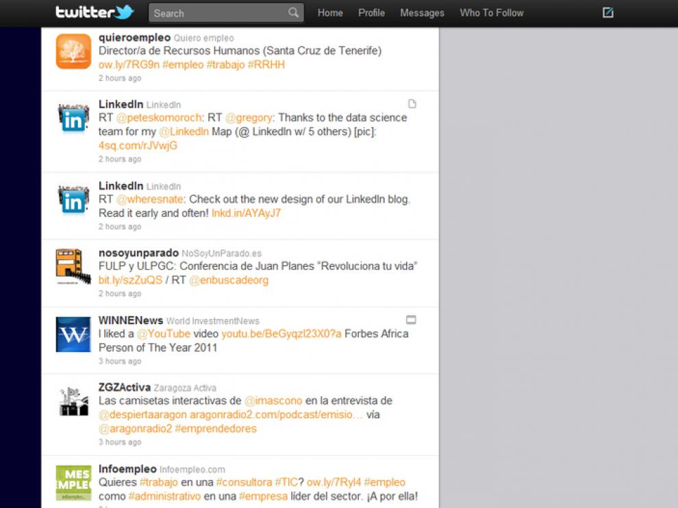 Empleos en twitter