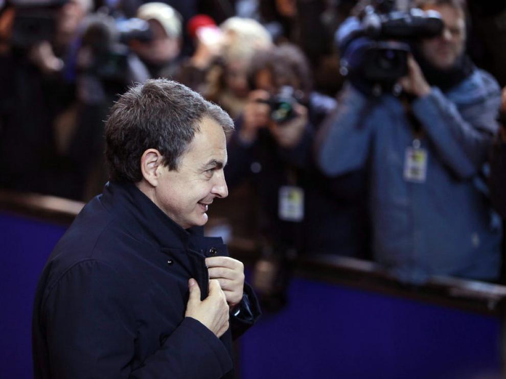 Zapatero, a su llegada a la Cumbre