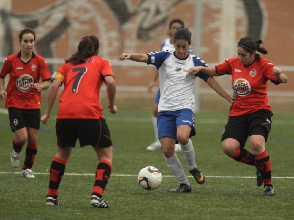 Imagen del partido de este domingo del encuentro Prainsa-Valencia