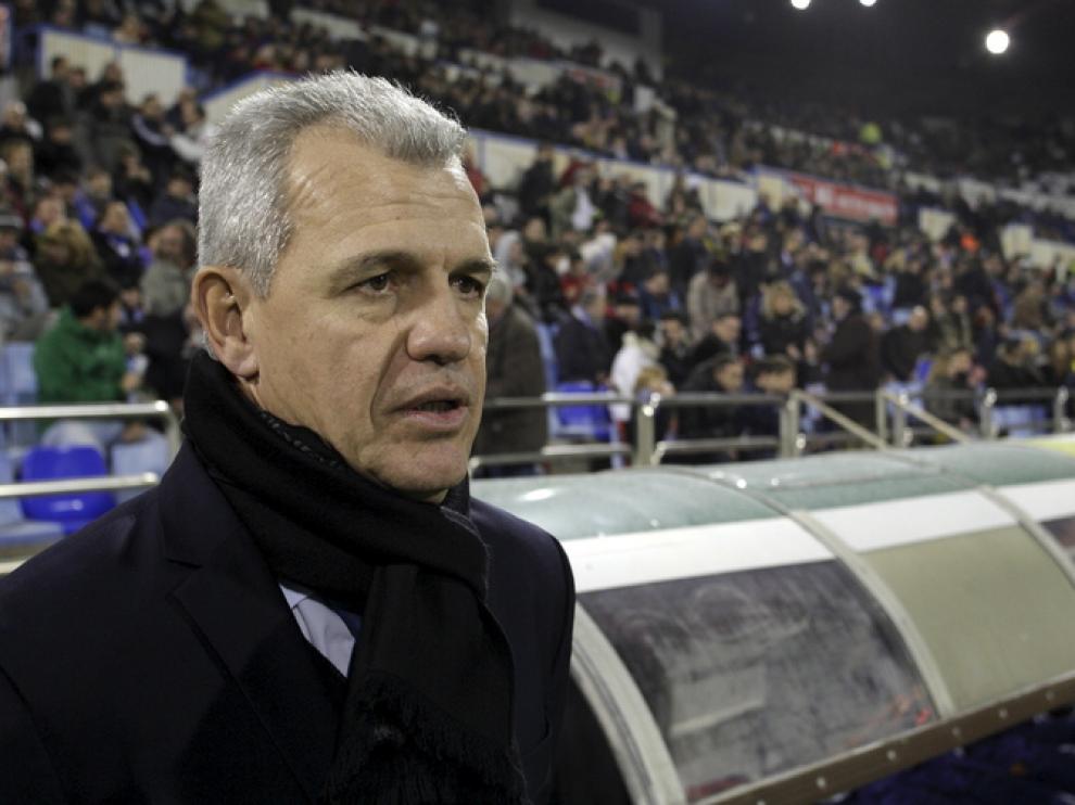 Javier Aguirre, durante el partido frente al Mallorca