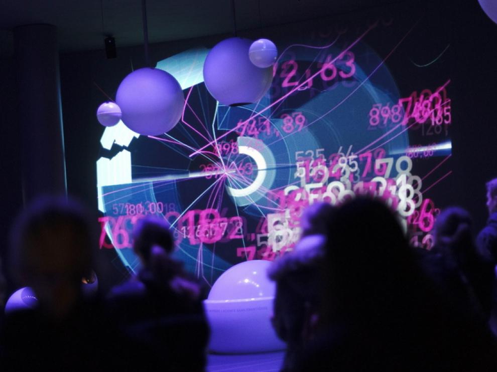 Exposición de partículas en el CERN