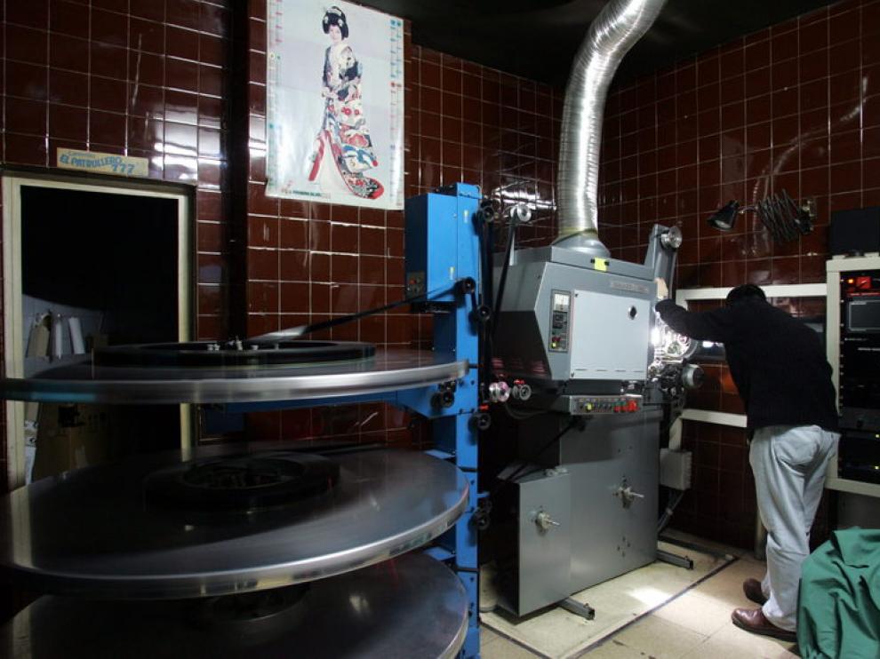 La vieja sala de proyección del cine Mola