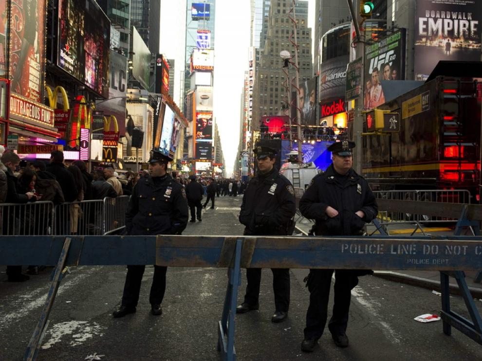 Policias en Times Square