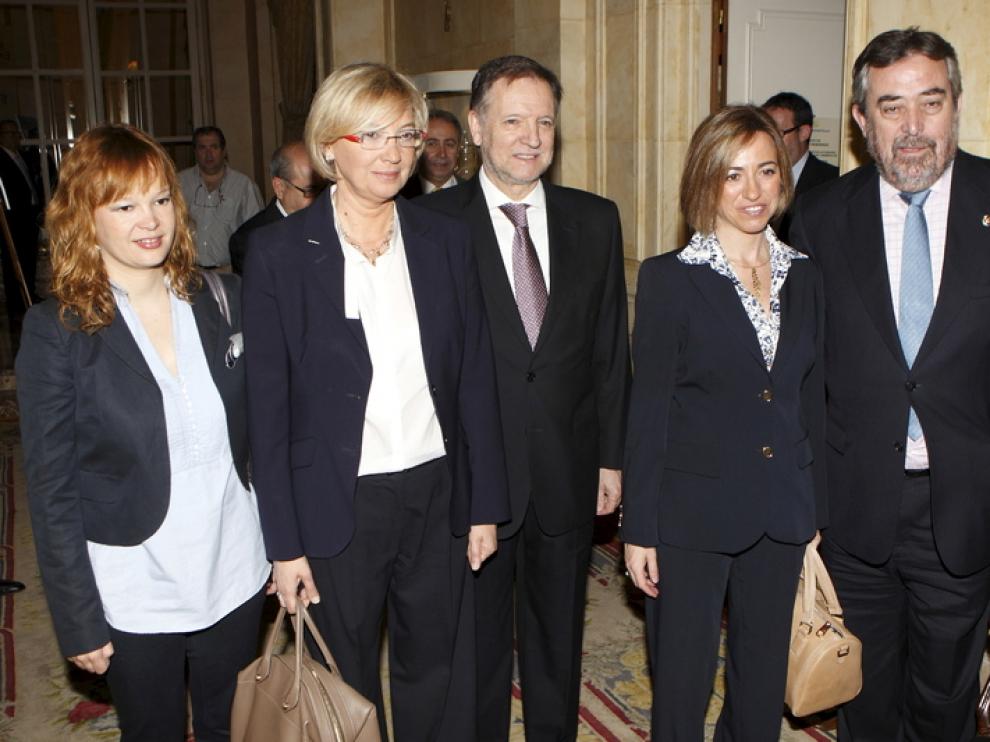 Juan Alberto Belloch junto a Carme Chacón
