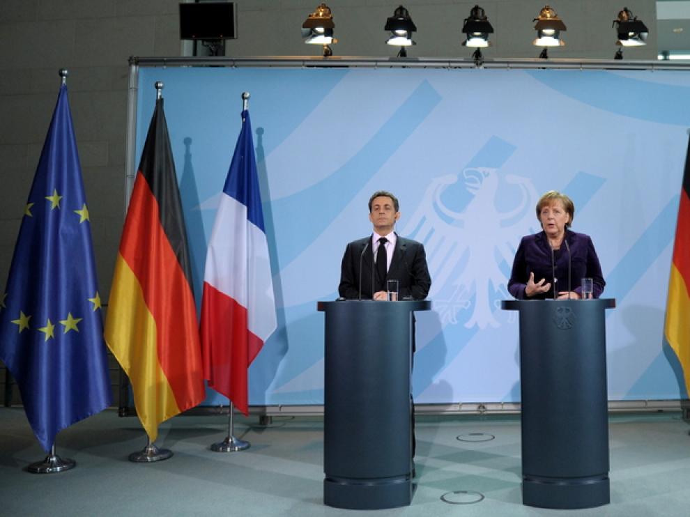 Merkel y Sarkozy