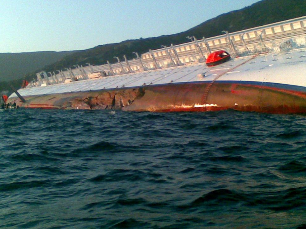 Naufragio de un crucero en Italia