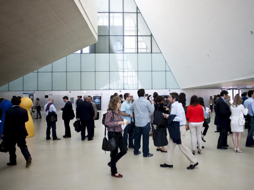 Foto del interior del palacio de congresos de Zaragoza