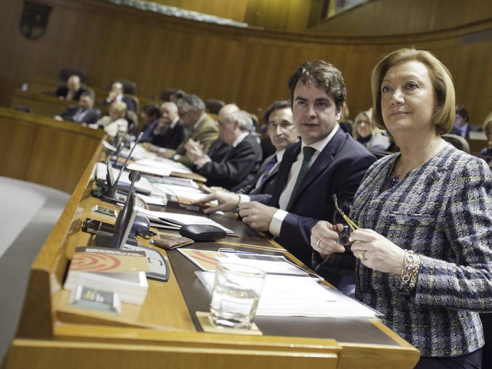 La presidenta del Gobierno aragonés, Luisa Fernanda Rudi