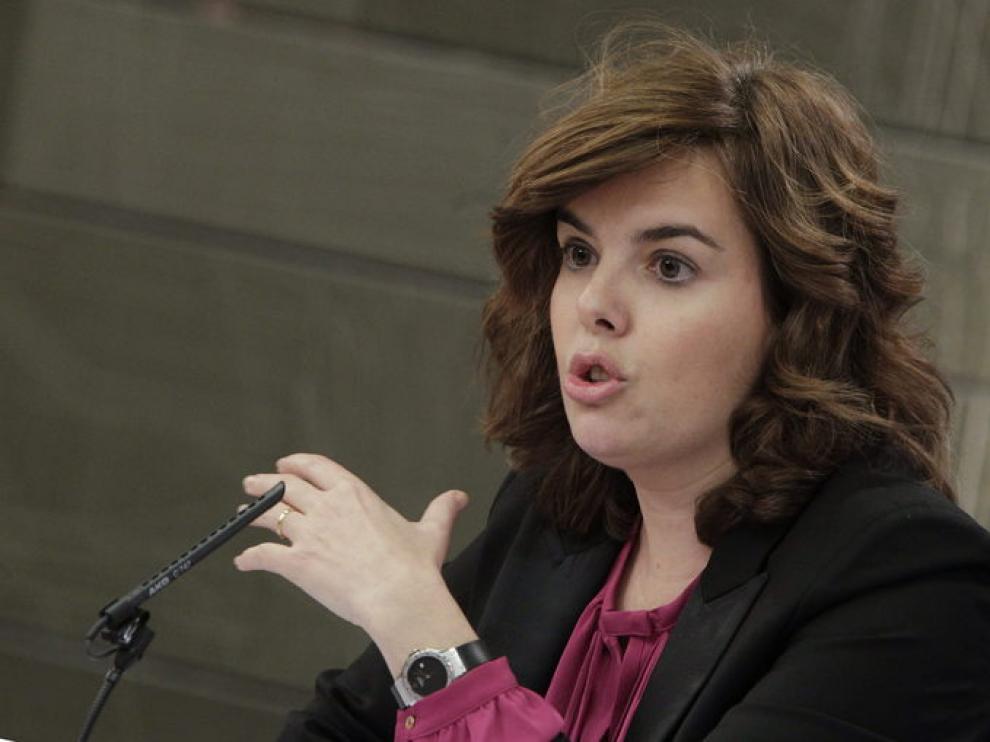 La vicepresidenta tras el Consejo