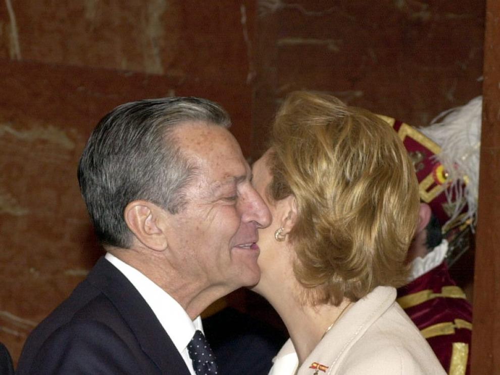 Adolfo Suárez junto a Luisa Fernanda Rudi, en una foto de archivo