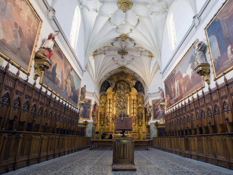 Iglesia de la Cartuja de Aula Dei, donde se encuentran los siete murales de Goya