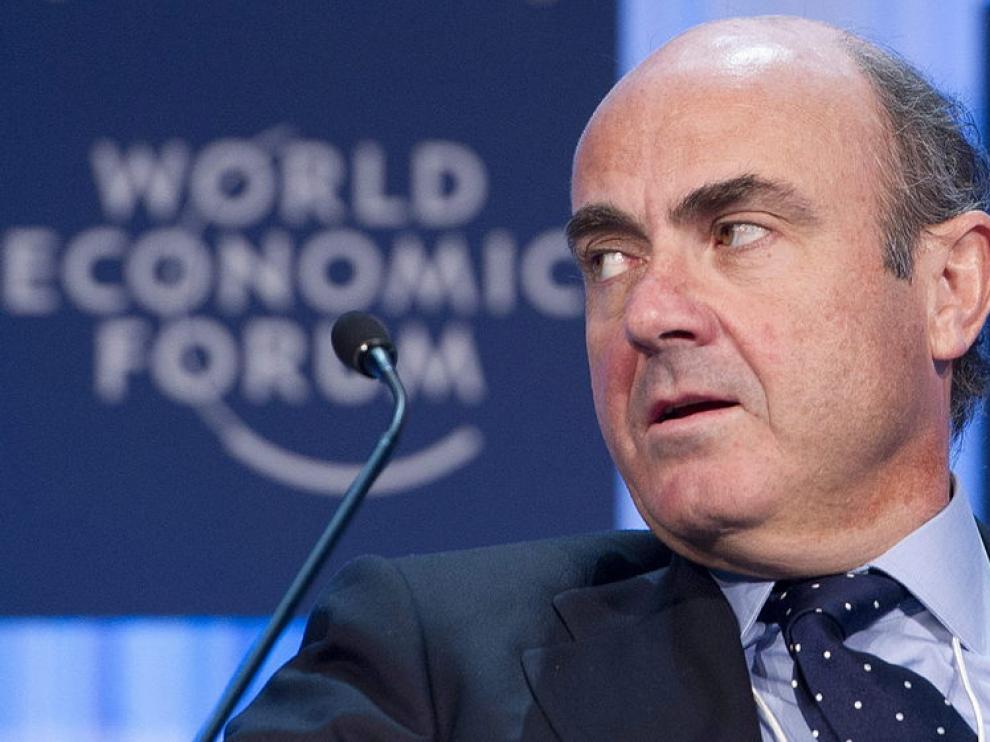 Luis De Guindos, en el cónclave de Davos