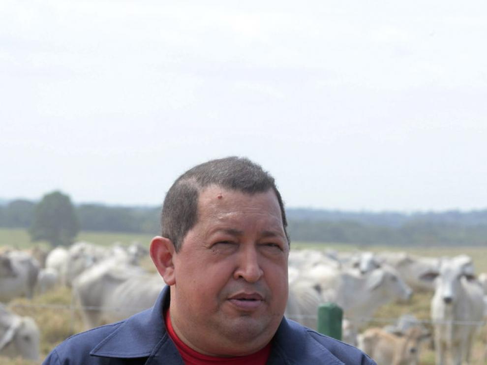Hugo Chávez durante su programa dominical 'Aló Presidente'