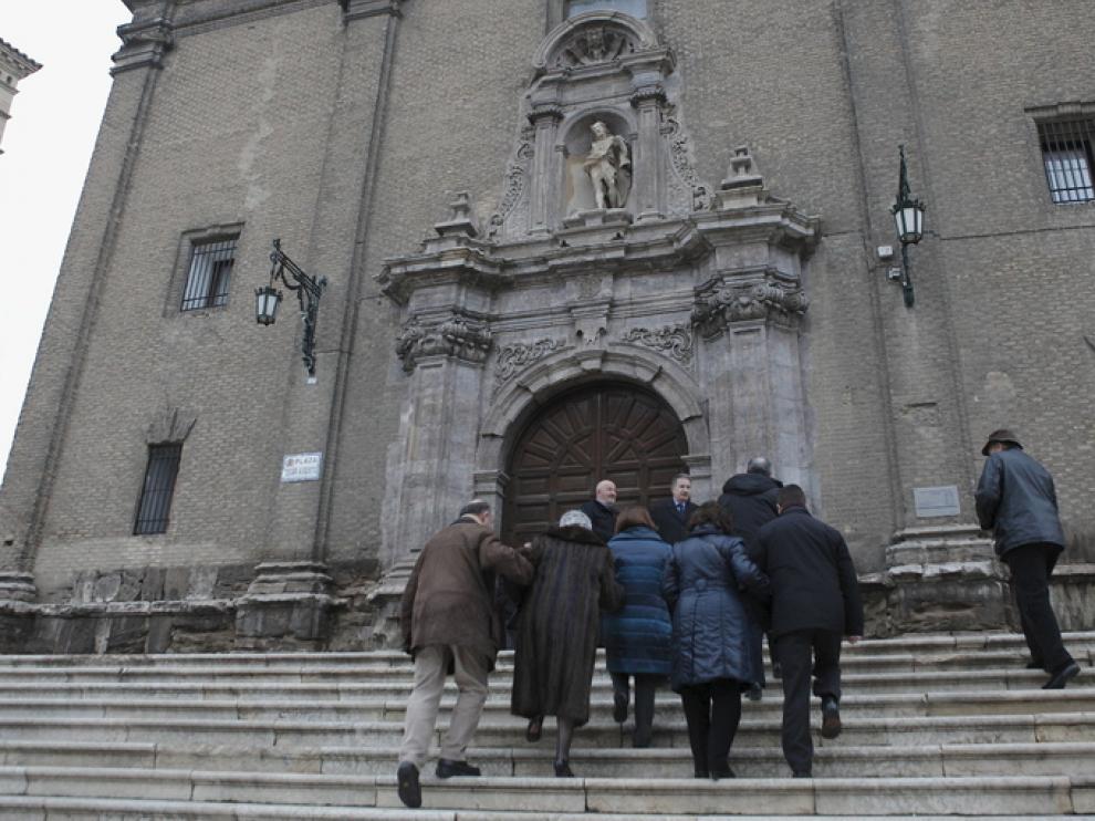 Instantes previos al homenaje del año pasado