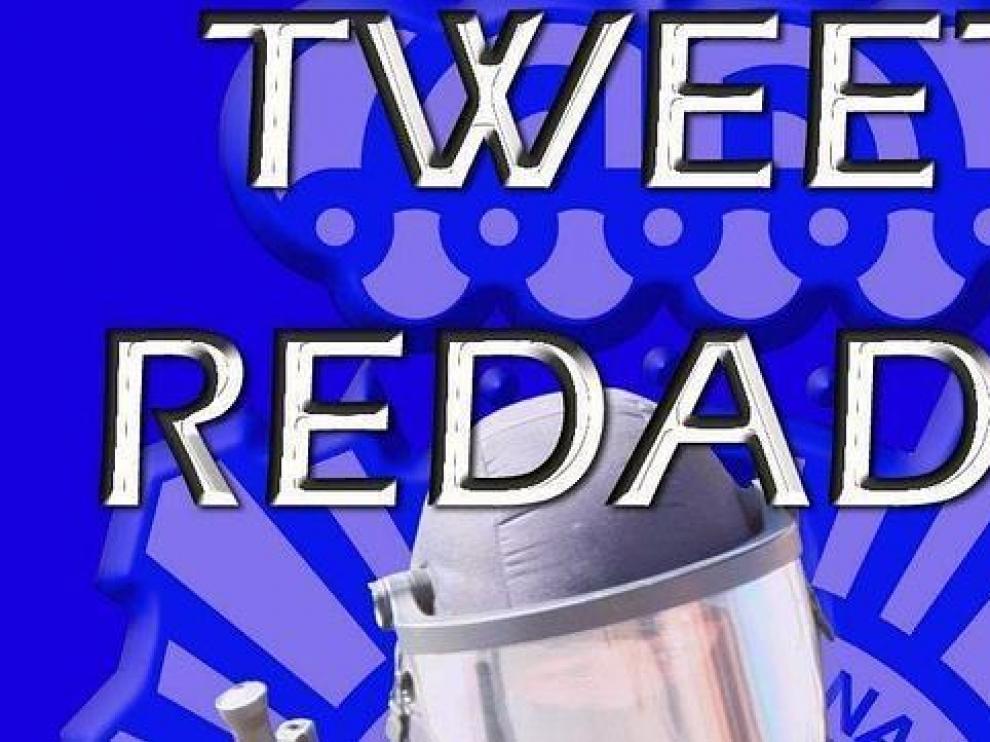 Imagen facilitada por la Policía Nacional con la que anunciaba su «tweet-redada»