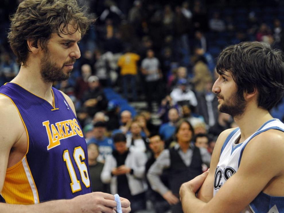 Pau Gasol y Ricky Rubio