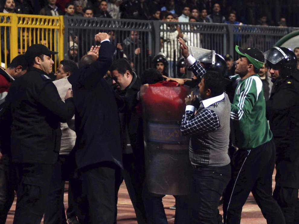 Disturbios originados en un partido de la liga egipcia
