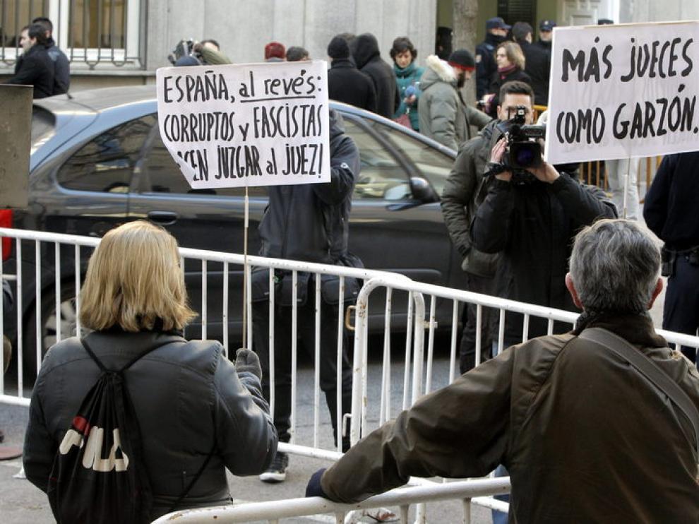 Imagen de las afueras del Tribunal Supremo