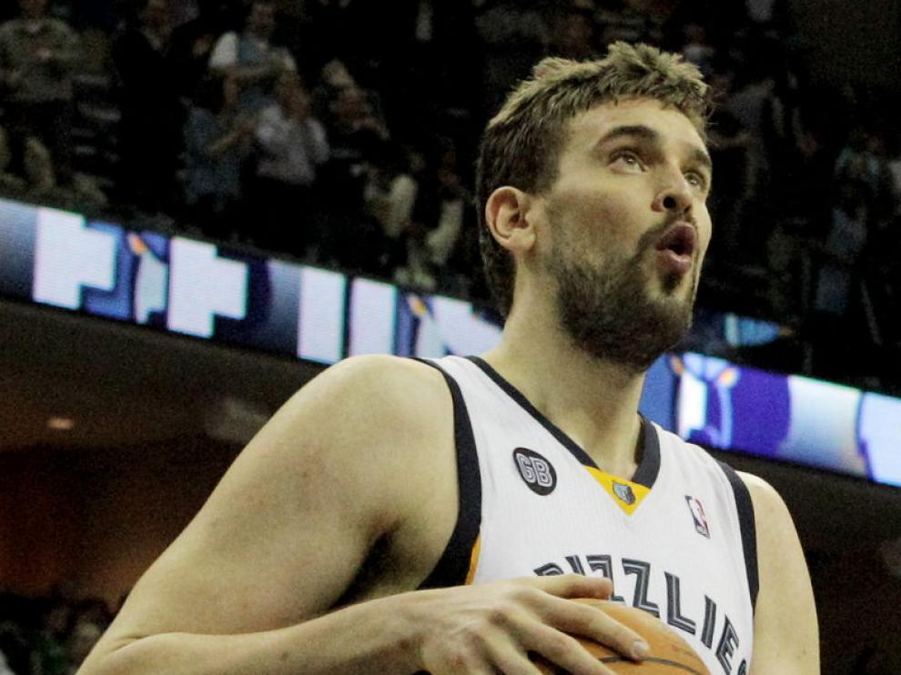 Marc Gasol durante un partido