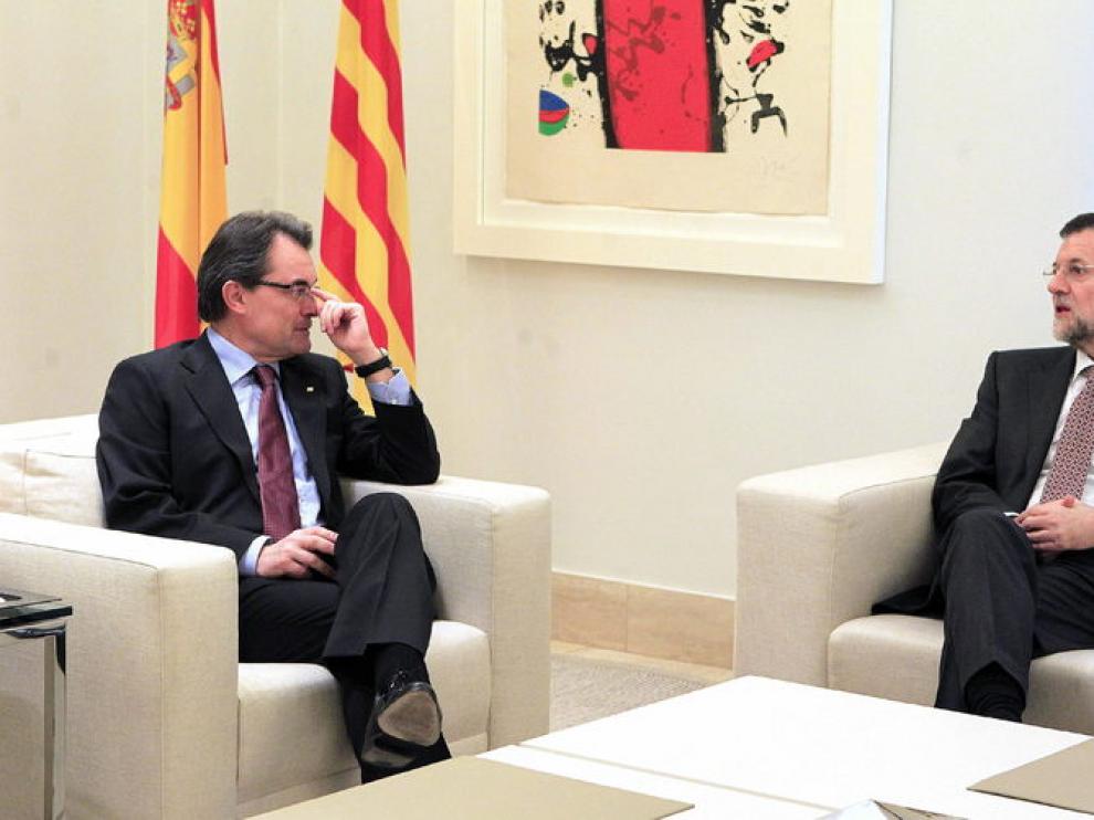 Rajoy y Mas, en La Moncloa