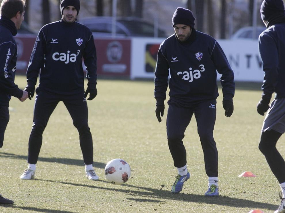 Entrenamiento de la SD Huesca