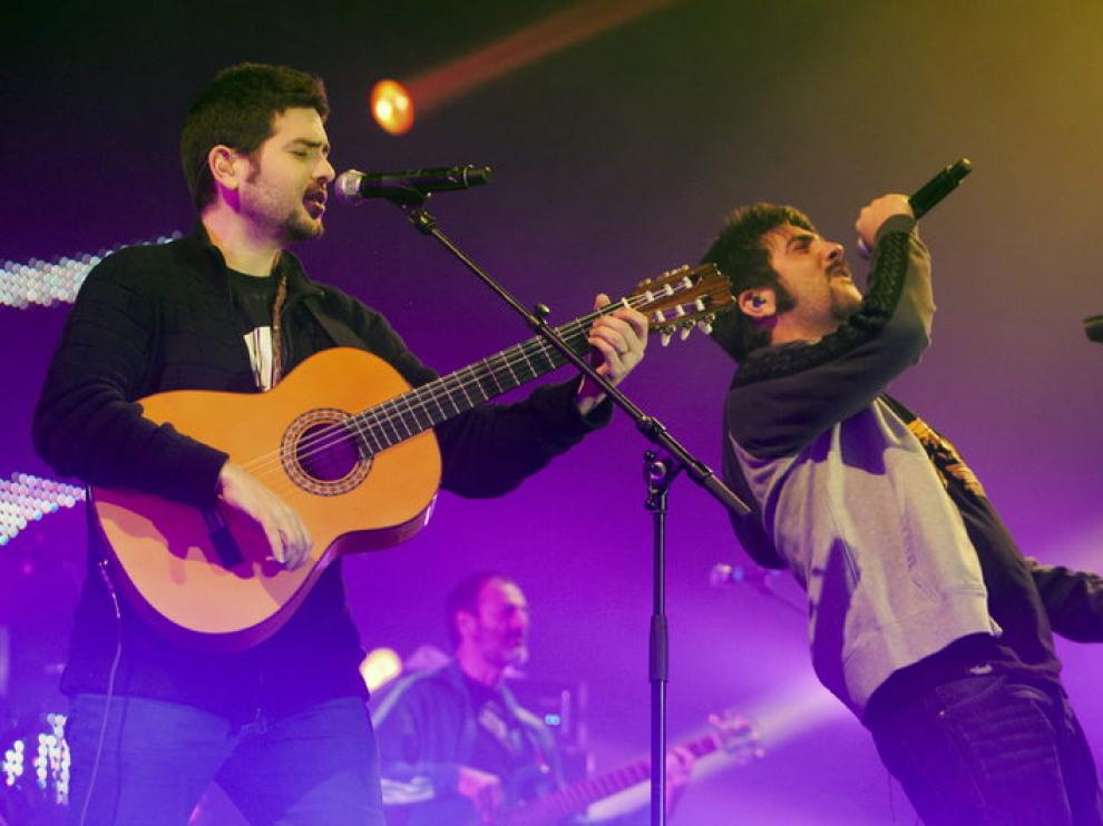 Los hermanos Muñoz, el viernes en Zaragoza